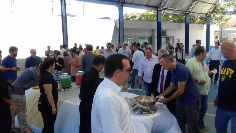 Fotos do café da manhã em comemoração ao dia do Policial Federal