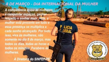 8 DE MARÇO – DIA INTERNACIONAL DA MULHER