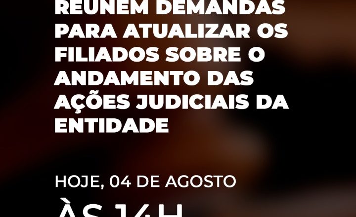 LIVE FENAPEF – ANDAMENTO DAS AÇÕES JUDICIAIS