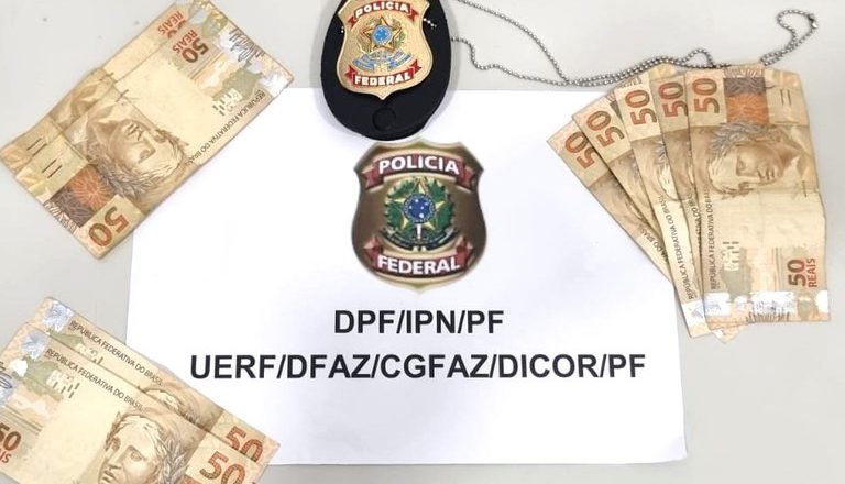 Polícia Federal prende homem com dinheiro falso