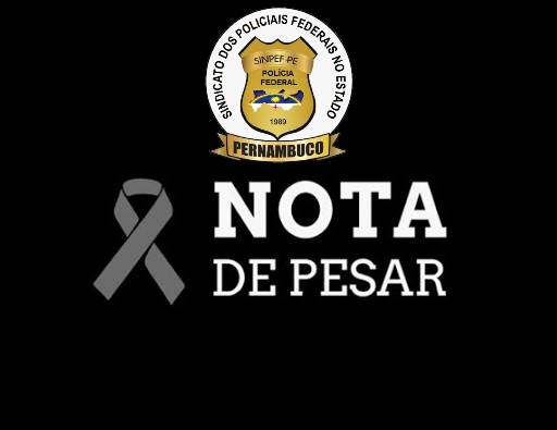 NOTA DE PESAR – SINPEF/PE